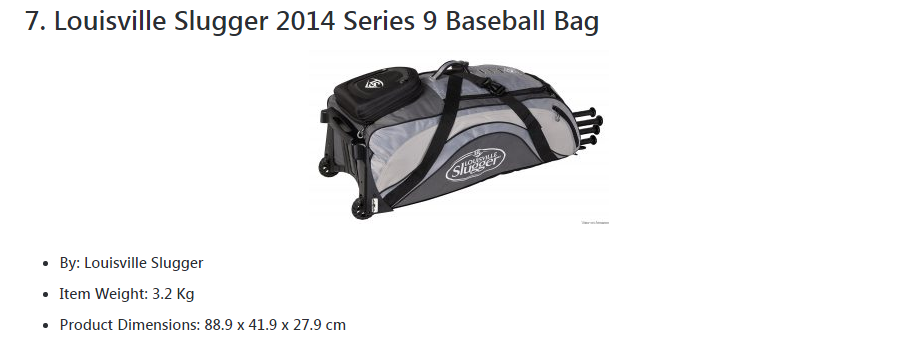 Baseball Catcher Bag