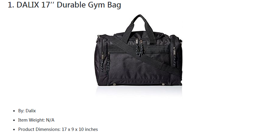 gym bags