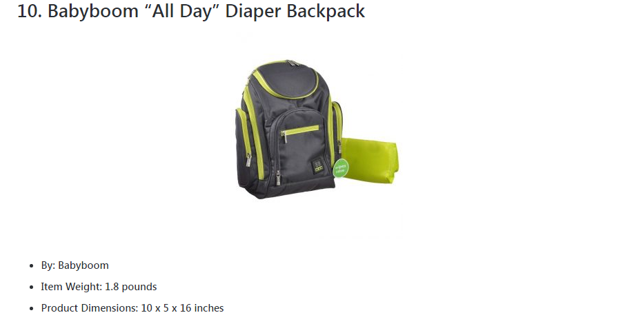 diaper bag