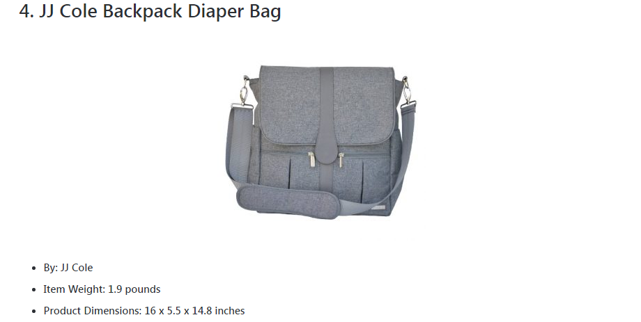 diaper bag