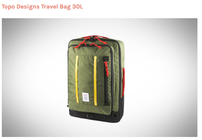 travel backpack