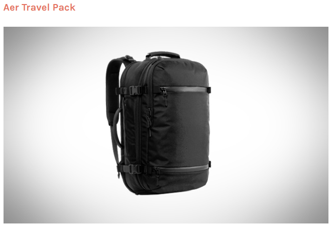 travel backpack