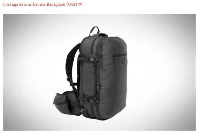 travel backpack