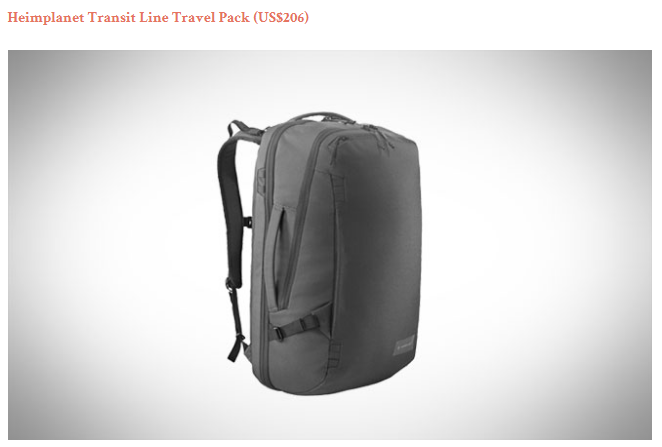 travel backpack