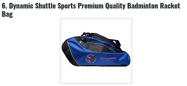 badminton bag