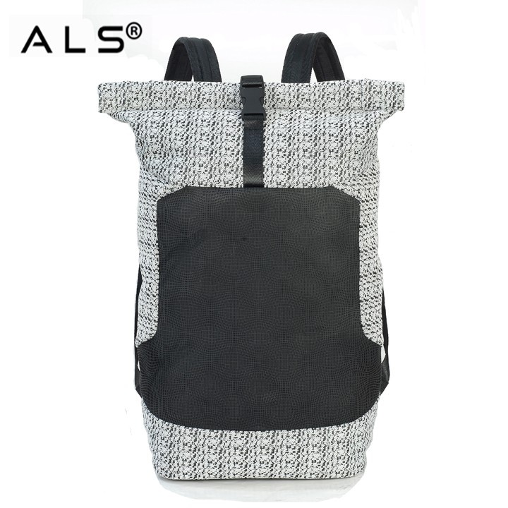custom private label outdoor waterproof traveling bag anti-theft roll top new material men's travel backpack