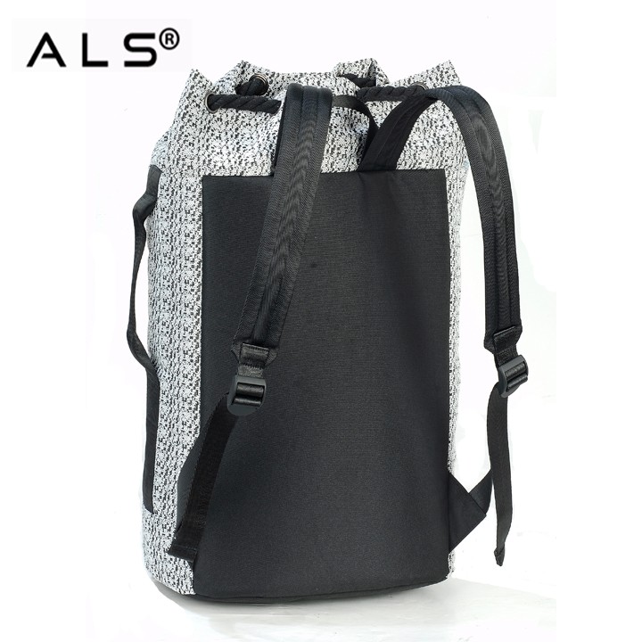 Unisex Spacious New Fabric School Bag Barrel Backpack Hiking Bag