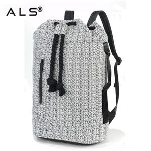 Unisex Spacious New Fabric School Bag Barrel Backpack Hiking Bag