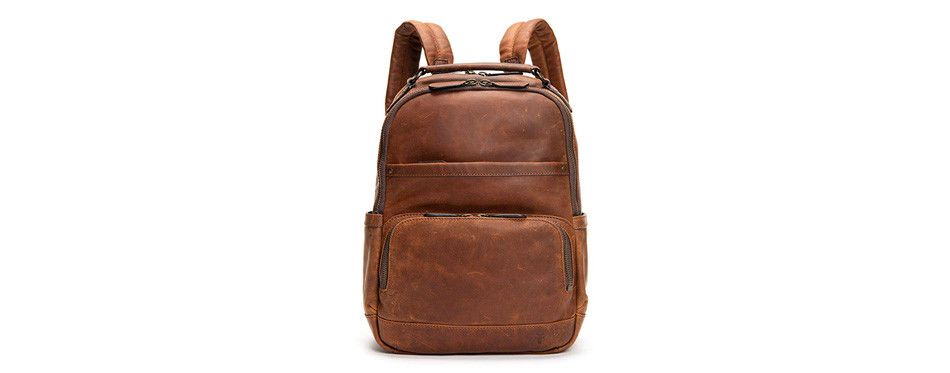 leather backpack