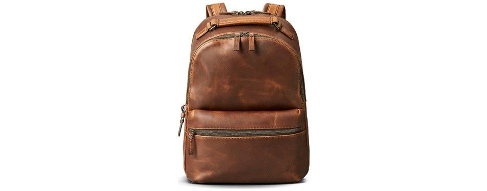 leather backpack