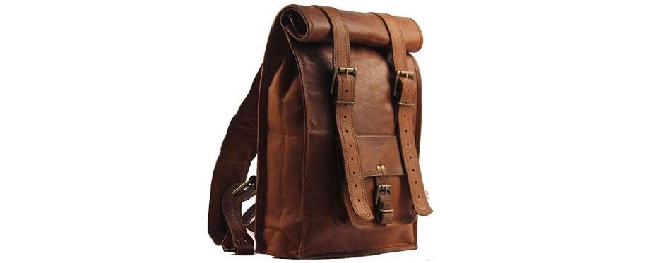 leather backpack