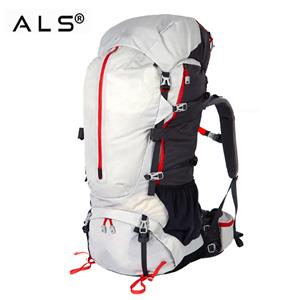 70L + 5L ransel montagne sac à dos avec housse de pluie sac à bandoulière grande capacité extérieur escalade camping randonnée sac à dos