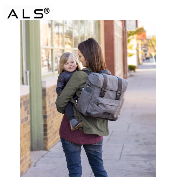 pu leather baby bags diaper backpack