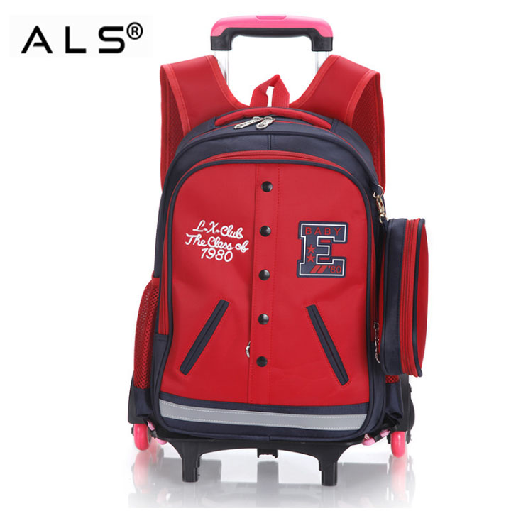 Teens Trolley School Bag Wheeled Backpack