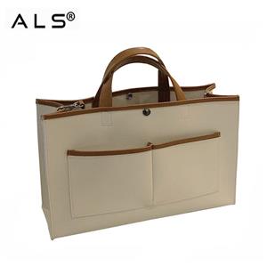 Women's extra large leather business tote bag