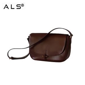 Leather cross body bag ladies satchel bag