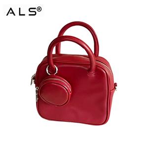 Leather handbag PU pouch for women