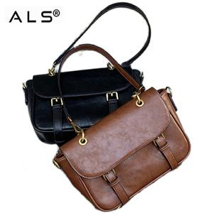 Ladies satchel leather cross body messenger bag