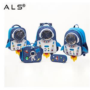 Astronauts trolley bag with big compartment backpack collect