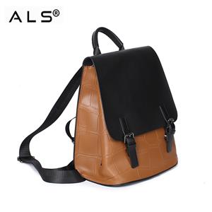 Black backpack womens leather