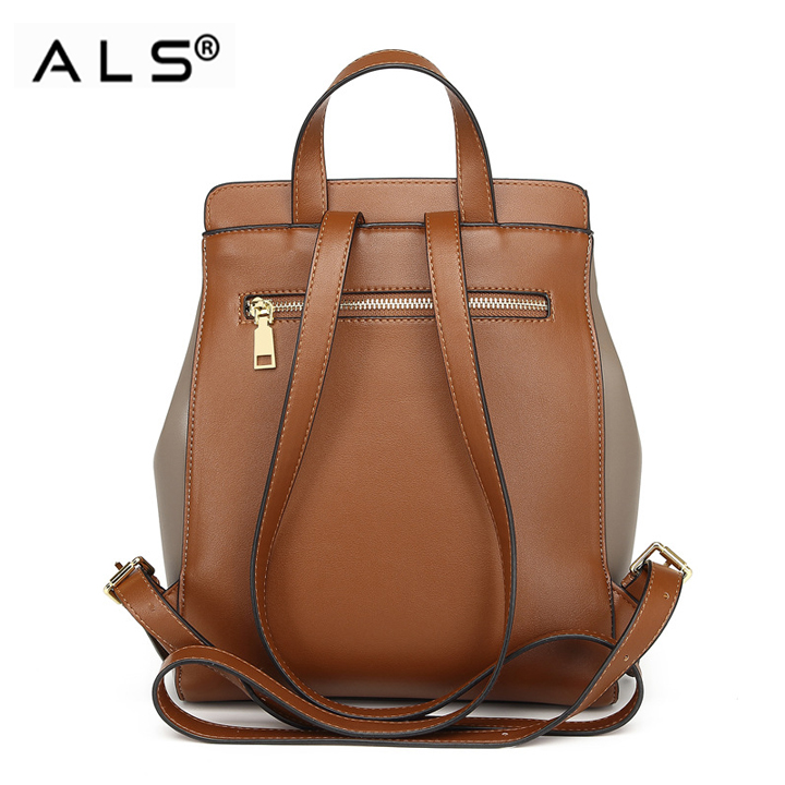 Leather backpack bags for womens