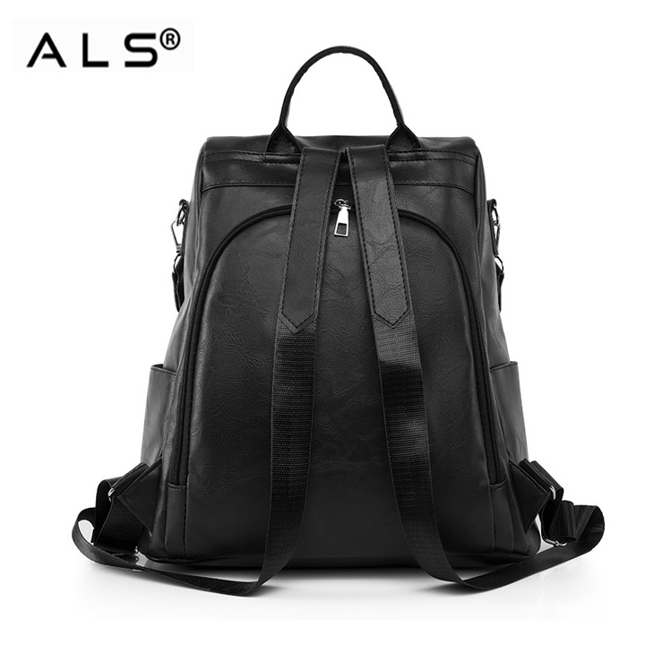 Leather rucksack handbag ladies backpack