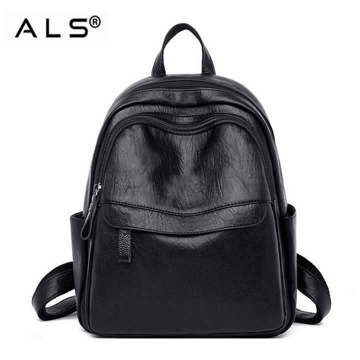 Womens leather sling backpack