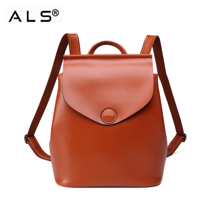 Womens leather fashion backpack