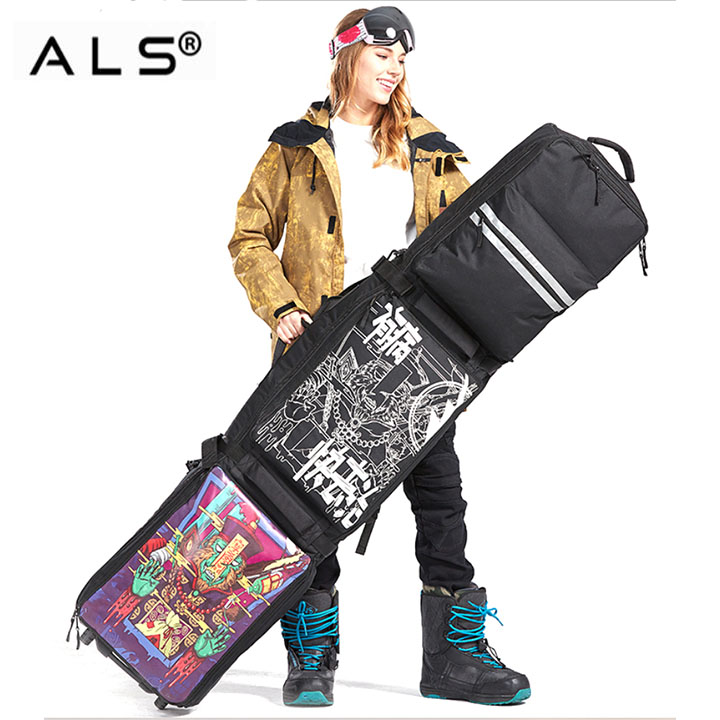 Multi-functional skiing travel padded snowboard bags