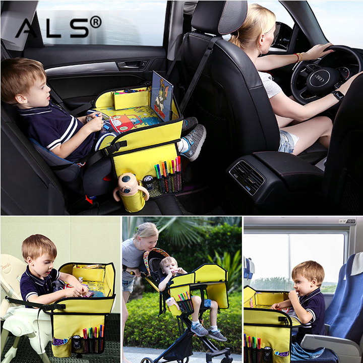 Kinder-Reisetablett Autositz mit Stauraum
