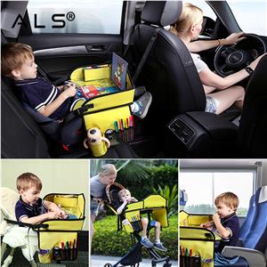 Kids Travel Tray Storage Car Seat with Storage Space