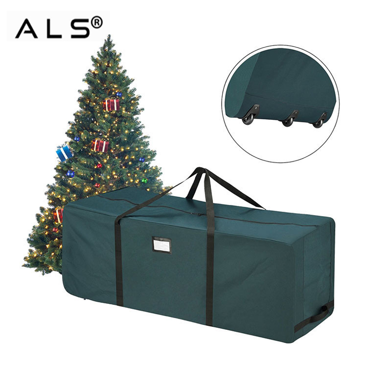 Sac pliable imperméable de grande capacité de logo fait sur commande sac de stockage résistant d'arbre de Noël