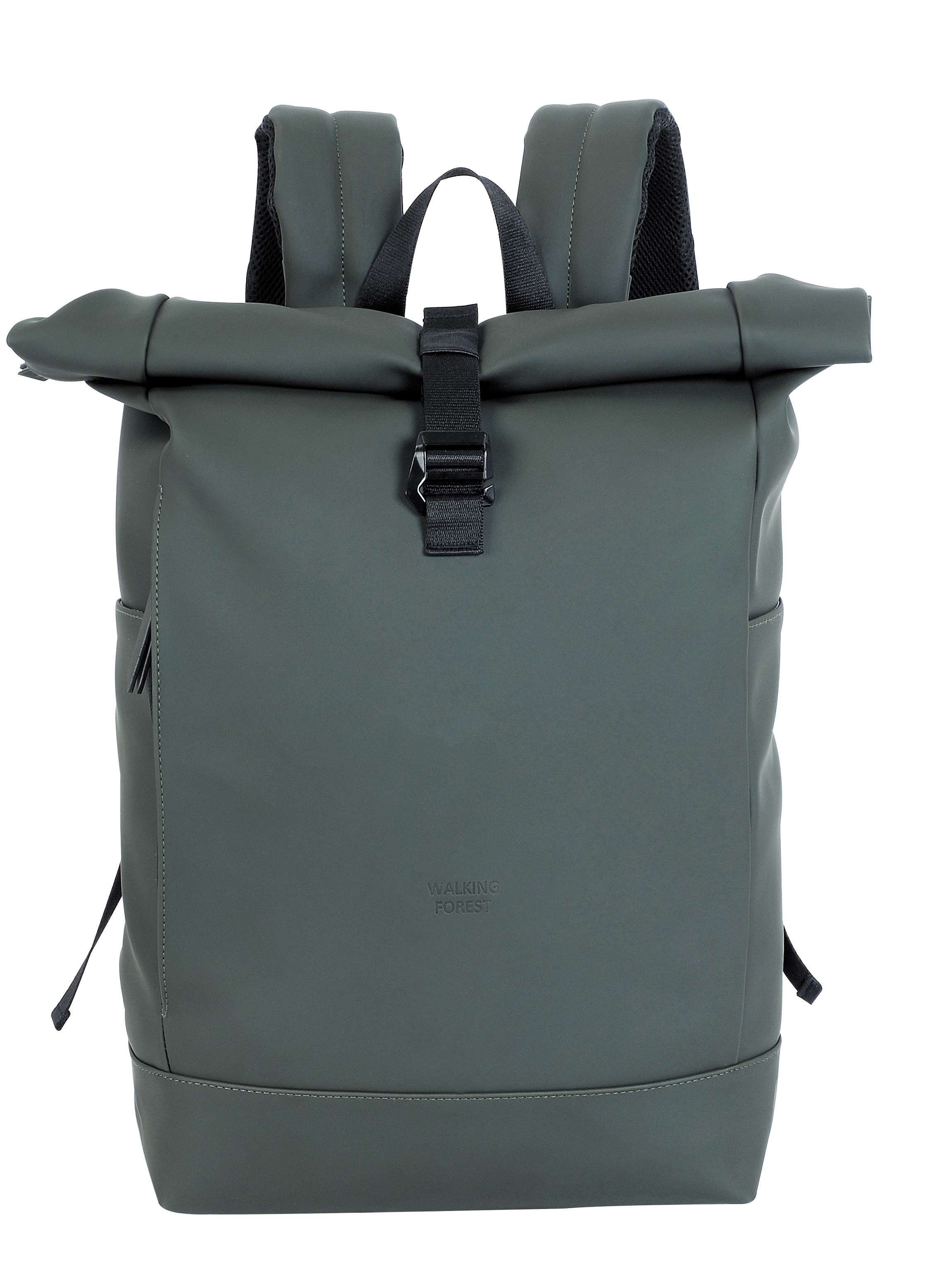 Grey Roll Top Backpack Waterproof Bag