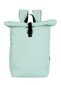 Mint Green Roll Top Backpack PU Bag