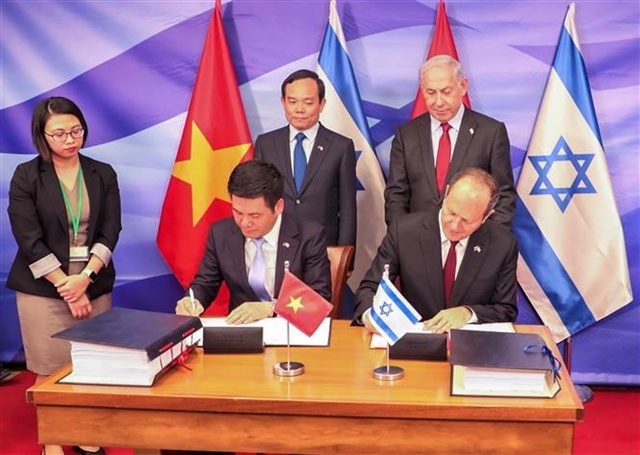 Việt Nam e Israele firmano un accordo di libero scambio