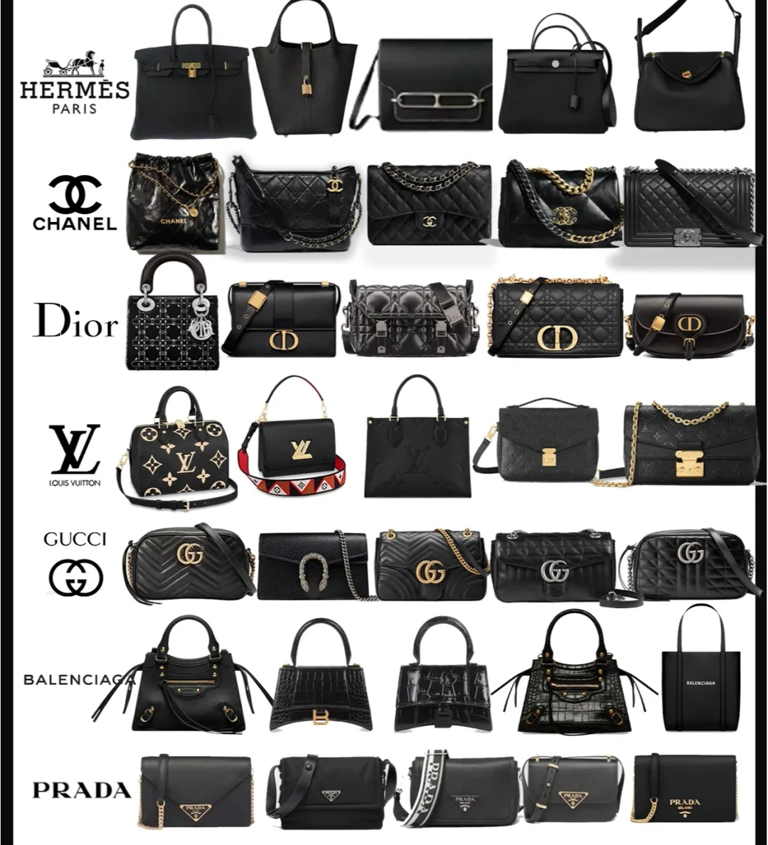 7 bolsos negros imprescindibles para la primavera/verano 2025: selecciones de lujo de las mejores marcas