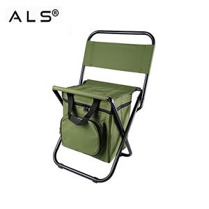 كرسي صيد قابل للطي مع حقيبة تبريد - مقعد قابل للطي متعدد التخزين للصيادين