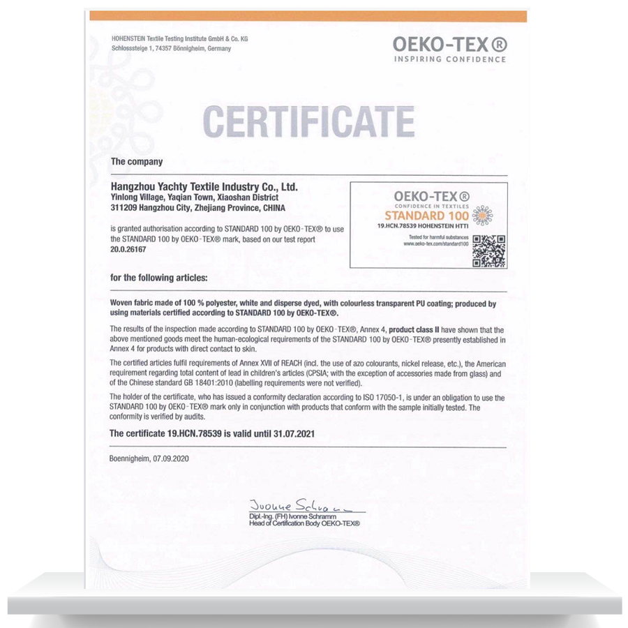 <h3>OEKO-TEX-2020
