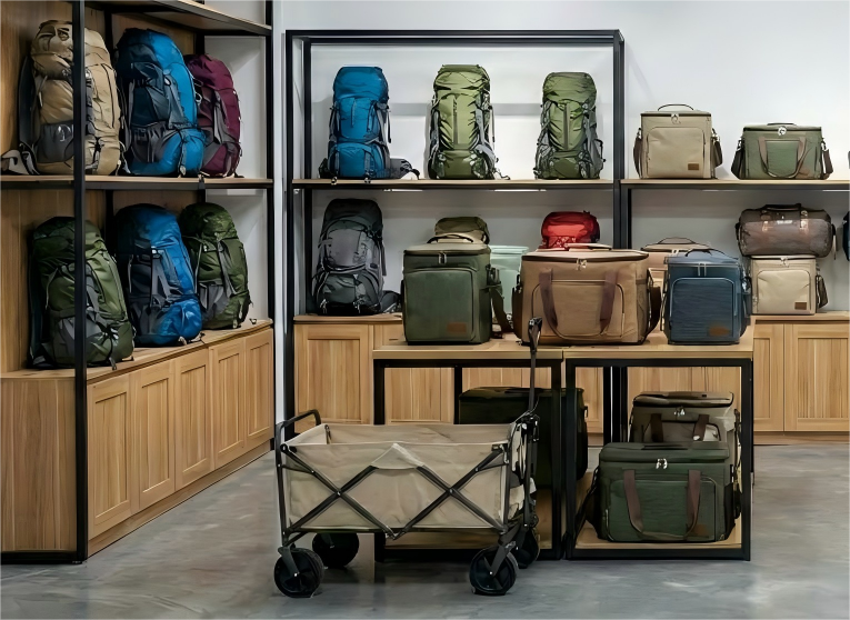 アウトドア用品とキャンプ用家具を扱うベトナムのバッグ工場