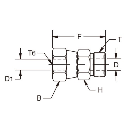 미터법 및 인치 튜브 용 슬리브 LOHL6 튜브 엔드 익스팬더