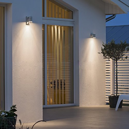 Stainless wall lights motion sensor light