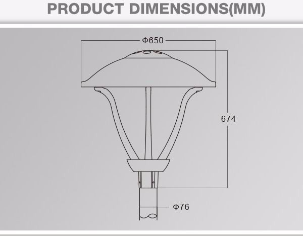 buiten geleide tuinlamp