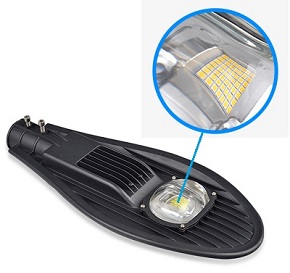 50w led poste de luz externa