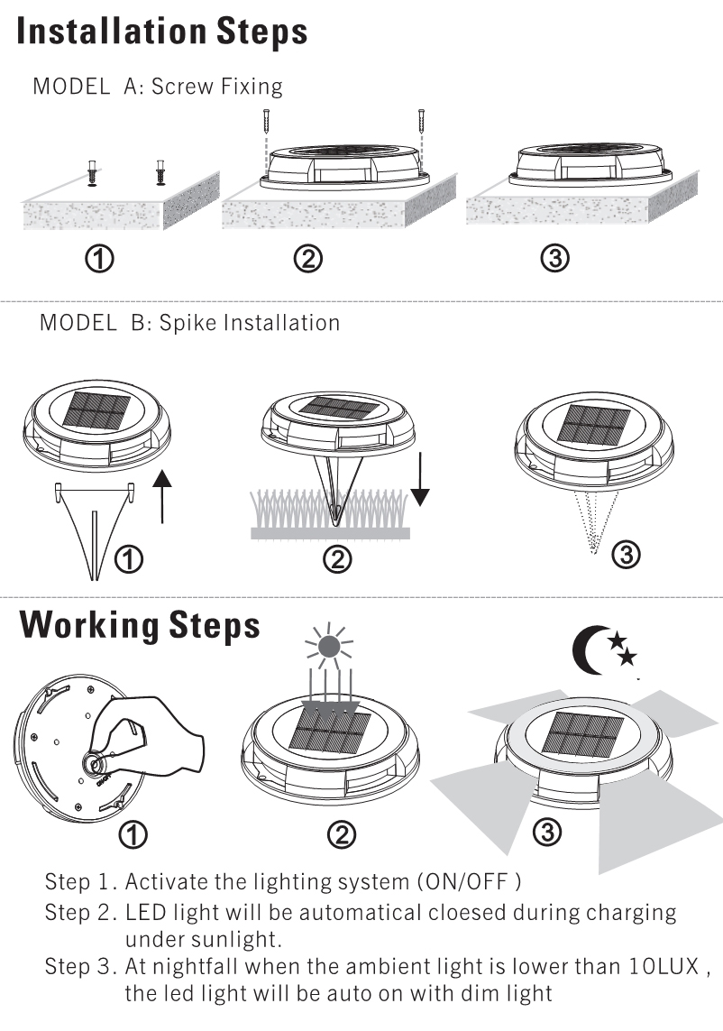 solar deck lights