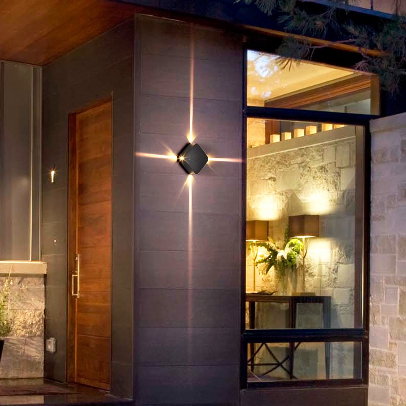 4 Direction outdoor led wall light