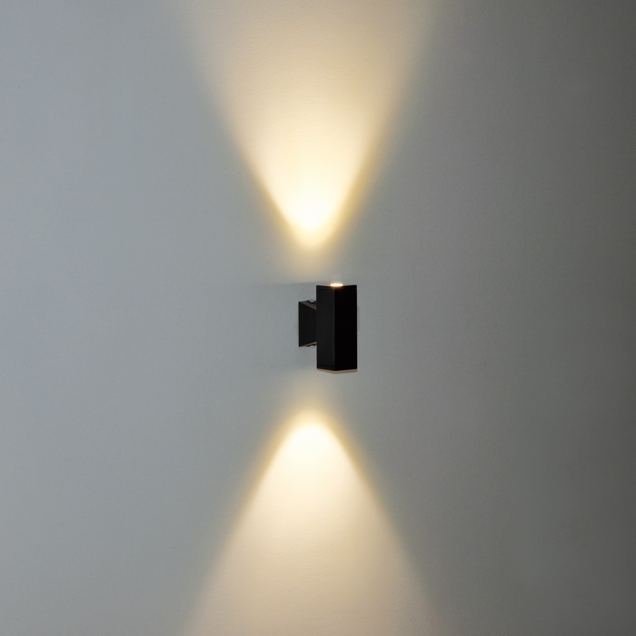 6W square up down outdoor wall lamp