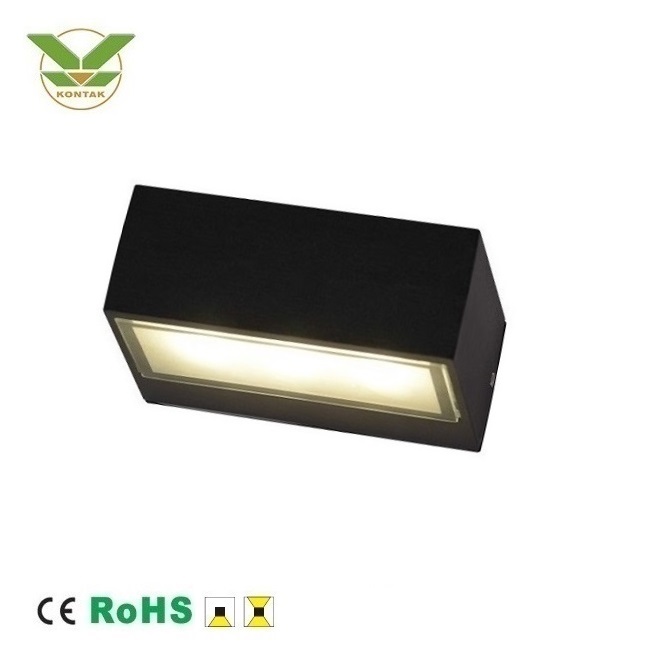 Rectangle 3w 6w led outdoor light wall lamp