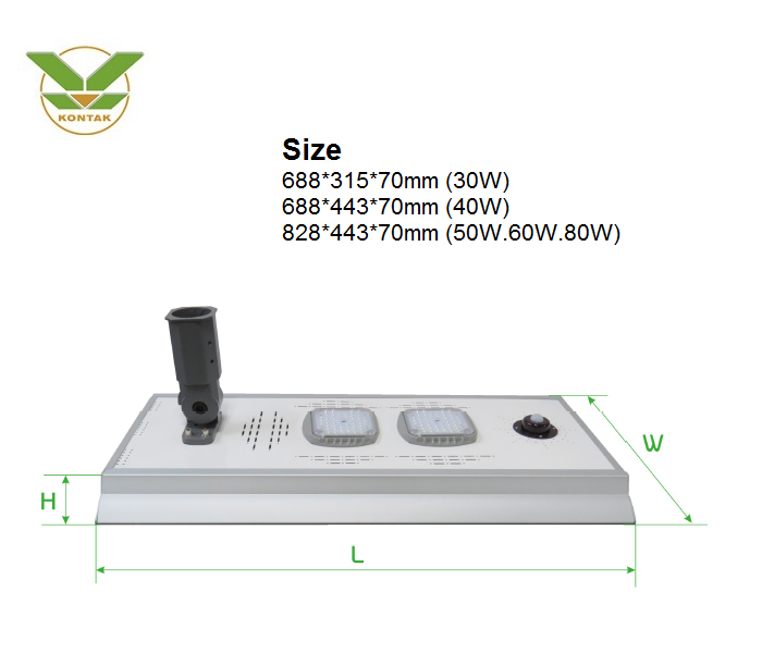 motion sensor solar street light