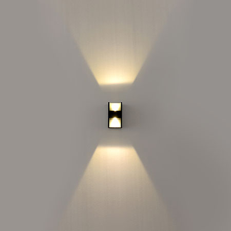 Single and double led wall decoration light