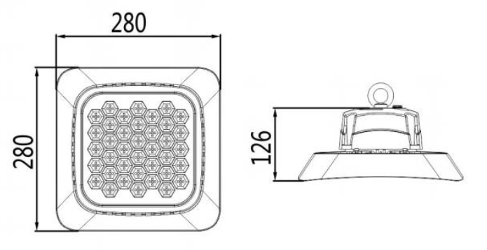 100w ufo led hoogbouwlicht